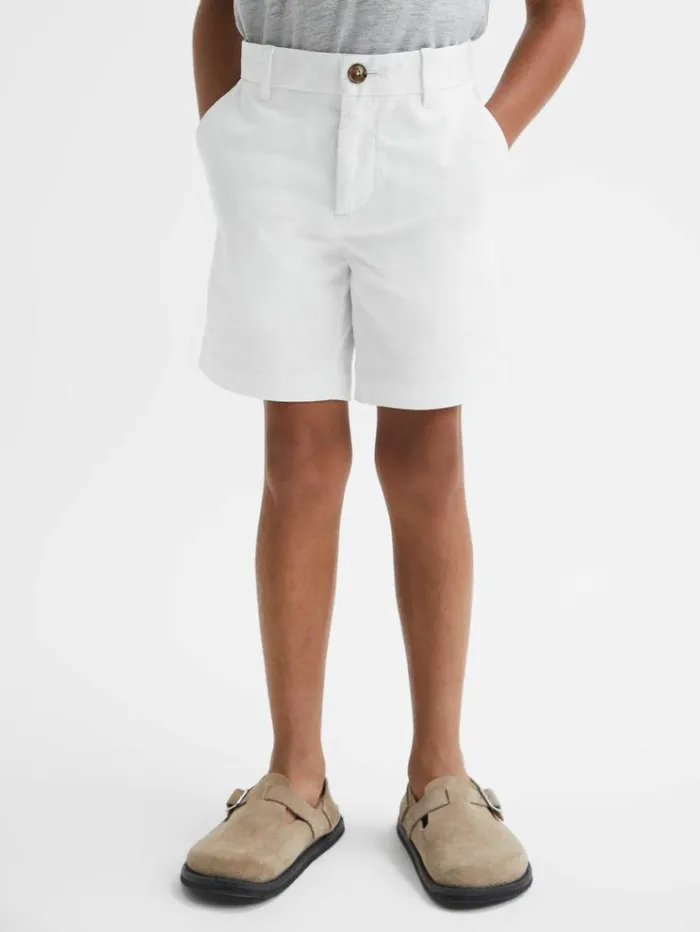 REISS Shorts Children Casual Chino Shorts White