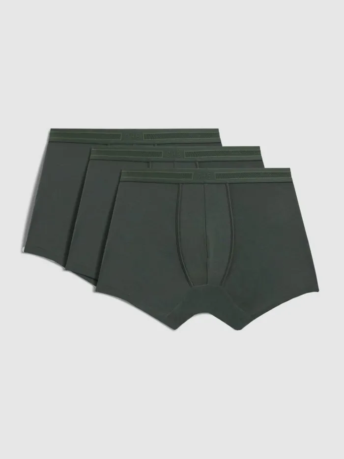 REISS Socks and Underwear Men CH Studios Boxer Trunks With TENCEL Fibers Pine Green