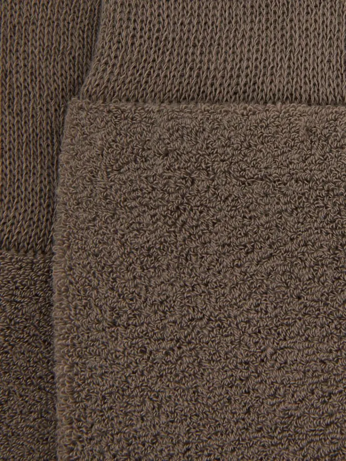 REISS Socks and Underwear Men Cotton Blend Terry Towelling Socks Taupe Melange