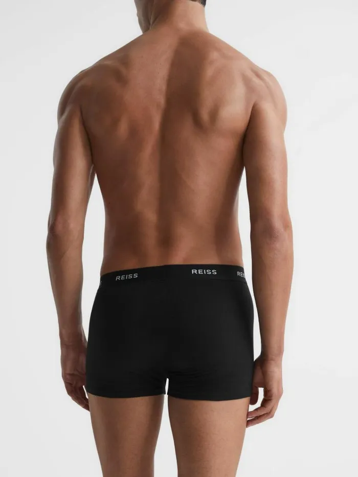 REISS Socks and Underwear Men Three Pack Organic Cotton Boxers Multi