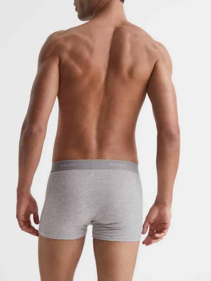 REISS Socks and Underwear Men Three Pack Organic Cotton Boxers Multi