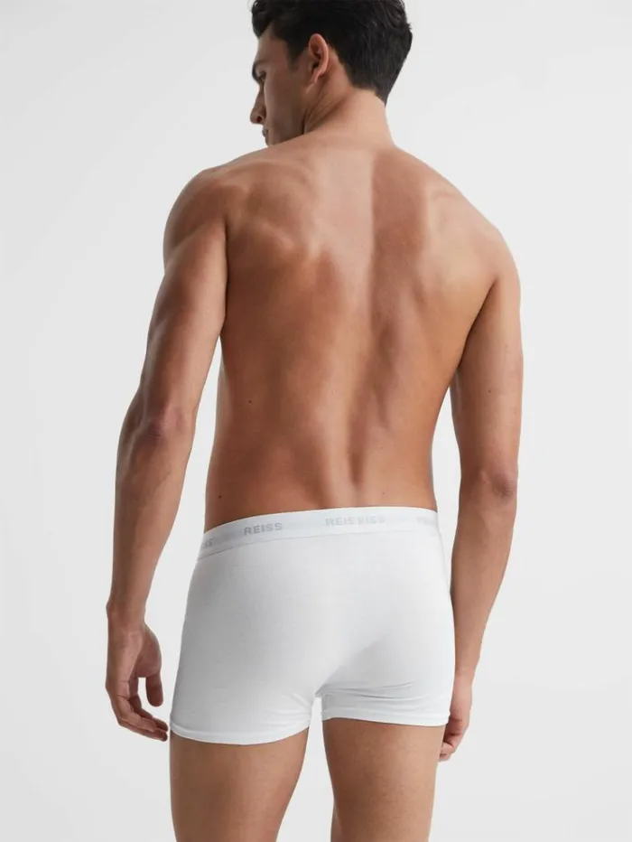 REISS Socks and Underwear Men Three Pack Organic Cotton Boxers Multi