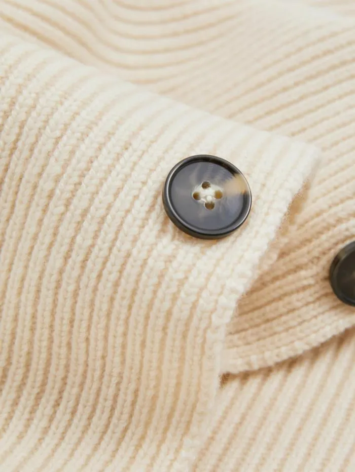 REISS Sweaters Women Atelier Buttoned Wool And Cashmere Jumper Ivory
