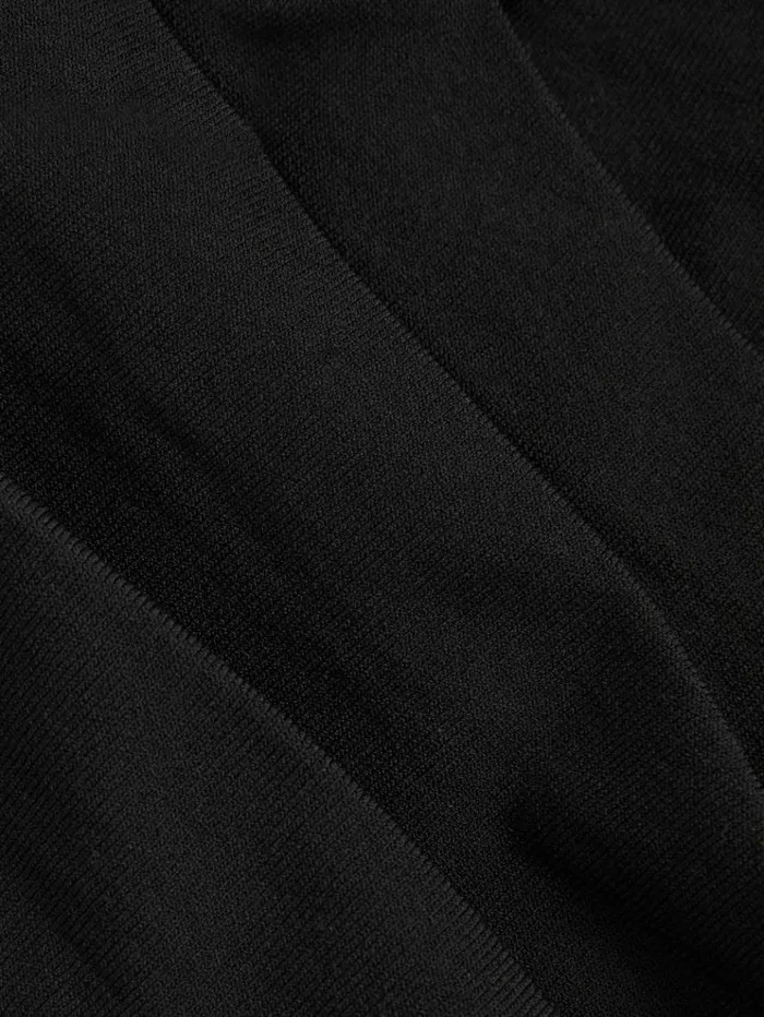 REISS Sweaters Women Draped Front Ruched Top Black