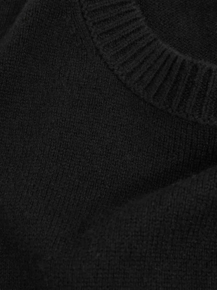 REISS Sweaters Women WoolBlend Crew Neck Jumper Black