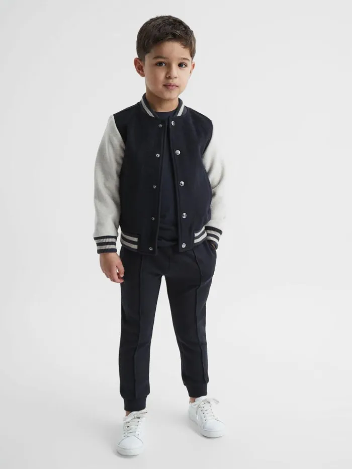 REISS TShirts Children Cotton Crew Neck TShirt Navy