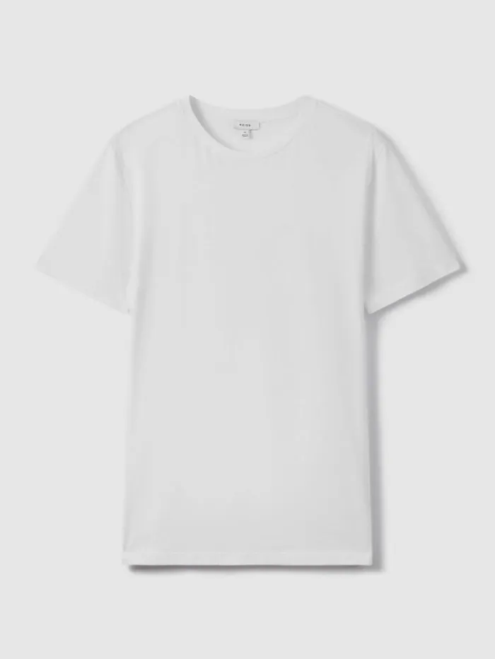 REISS TShirts Men Crew Neck TShirt White