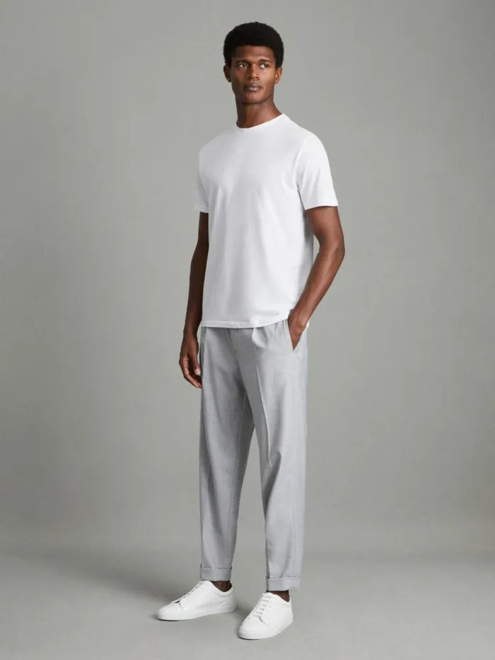 REISS TShirts Men Crew Neck TShirt White