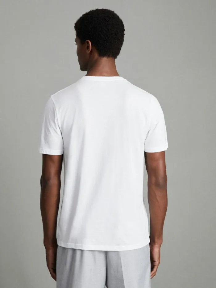 REISS TShirts Men Crew Neck TShirt White
