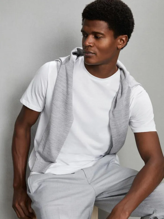 REISS TShirts Men Crew Neck TShirt White