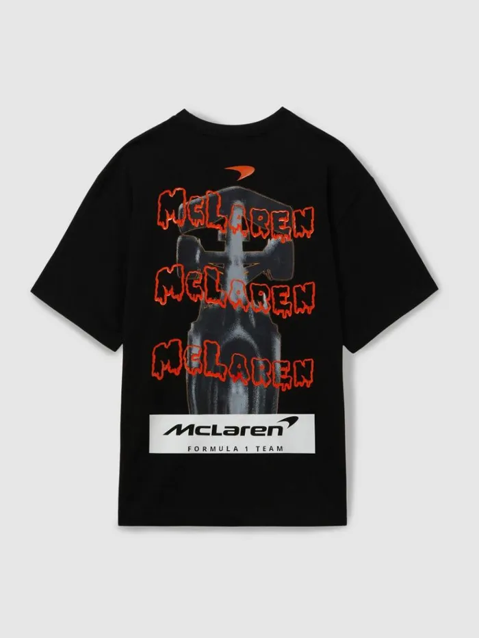 REISS TShirts Men McLaren F1 Cotton Printed Crew Neck TShirt Black