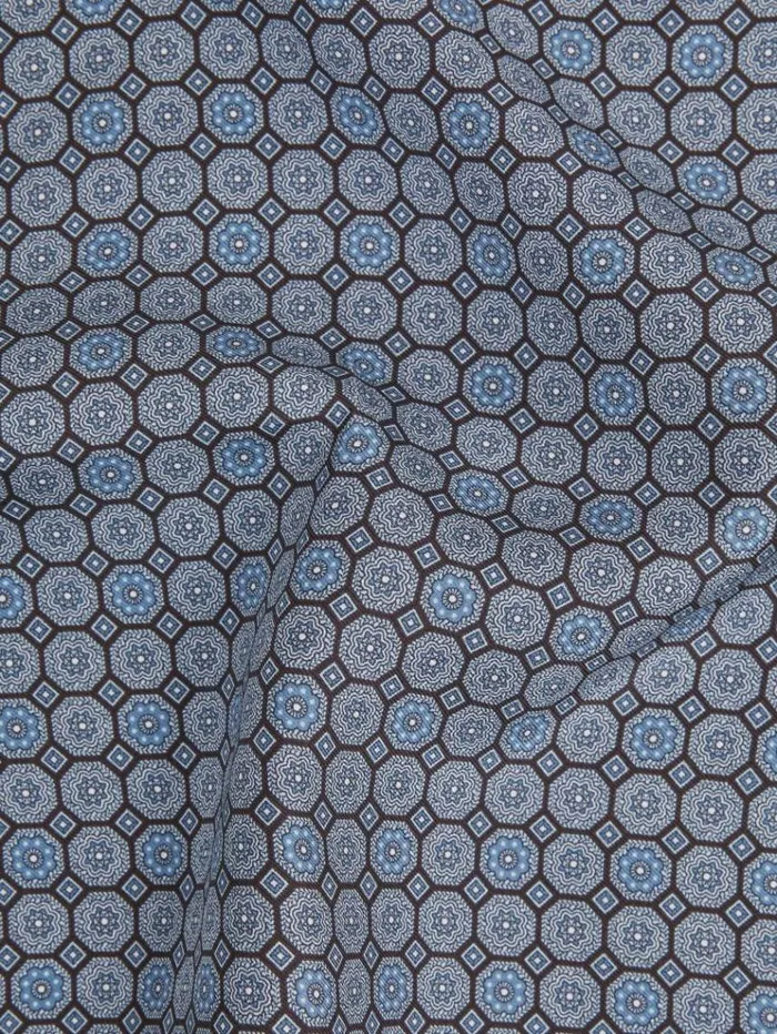 REISS Ties and Pocket Squares Men Silk Geometric Pocket Square Blue