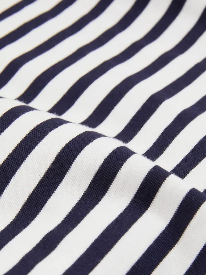 REISS Tops and TShirts Children Oversized Striped Cotton TShirt Navy