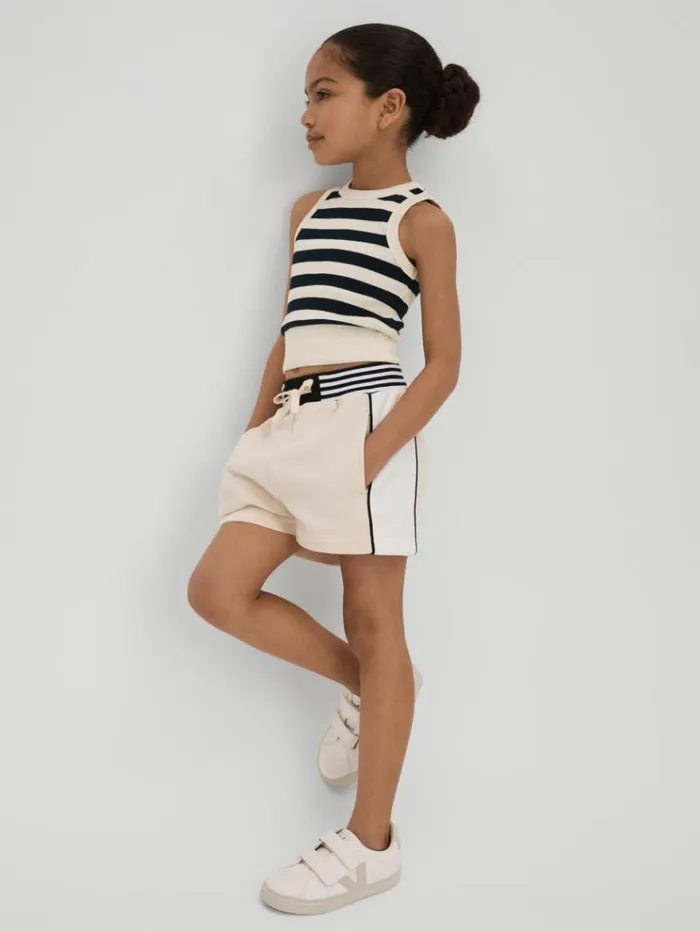 REISS Tops and TShirts Children Striped Crew Neck Vest Navy