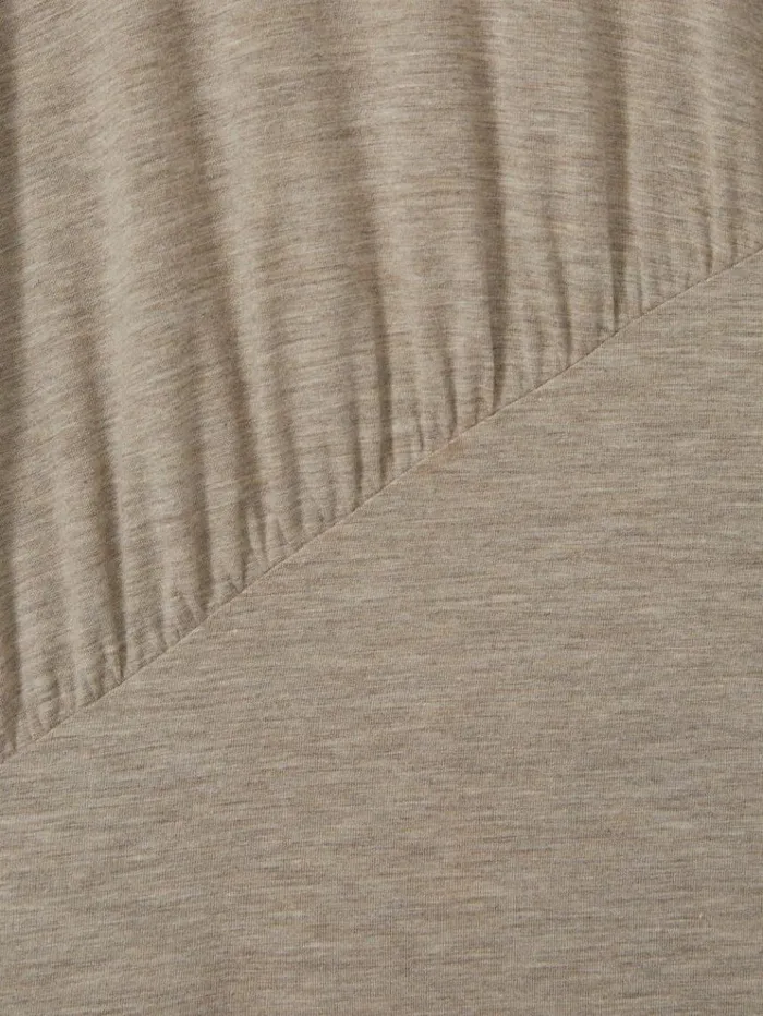 REISS Tops Women Marled Asymmetric Ruched Top Neutral