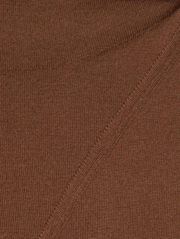 REISS Tops Women Wool Slouched Sleeveless Top Toffee