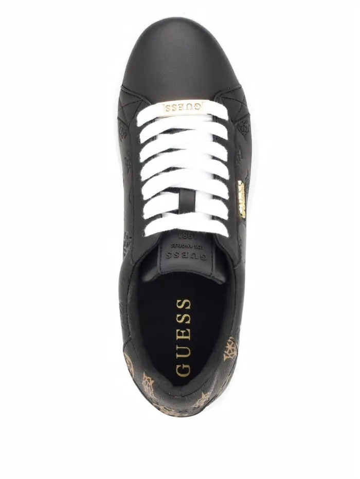 Renzy Debossed Logo LowTop Sneakers Black 001 Sneakers GUESS Women Renzy Debossed Logo LowTop Sneakers Black 001 Sneakers GUESS Women
