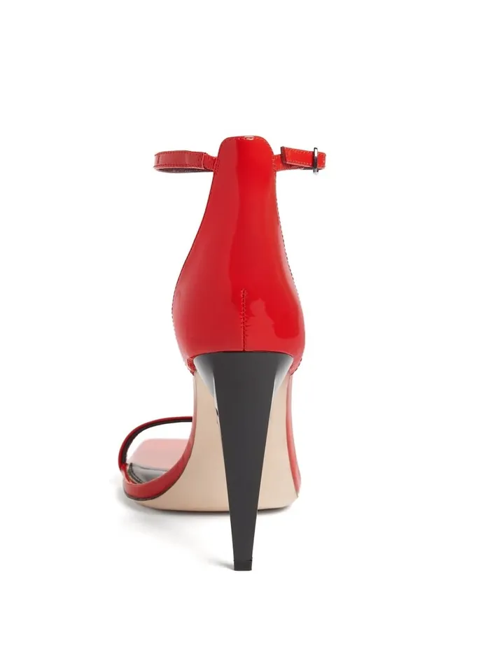 Revel Patent Leather Heel Lacquer Red A503 Heels GUESS Women