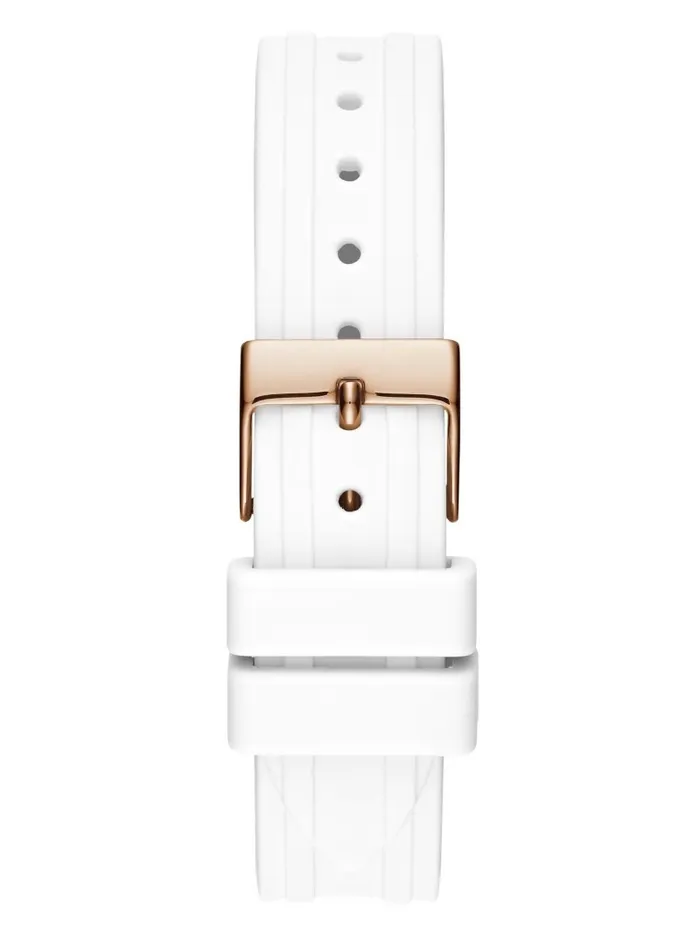 Rose GoldTone and White Analog Watch White Multi Women Watches GUESS Rose GoldTone and White Analog Watch White Multi Women Watches GUESS