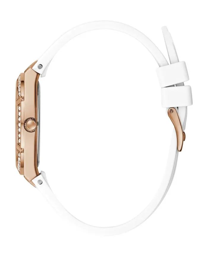 Rose GoldTone and White Analog Watch White Multi Women Watches GUESS Rose GoldTone and White Analog Watch White Multi Women Watches GUESS
