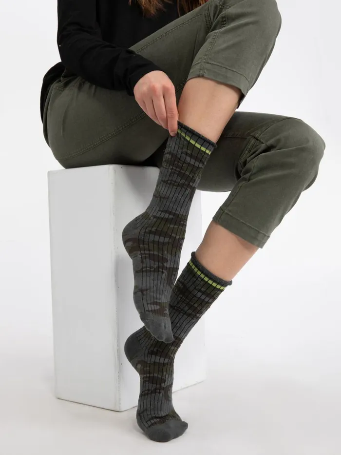 Sanctuary Clothing Accessories Women Heritage Camo Socks