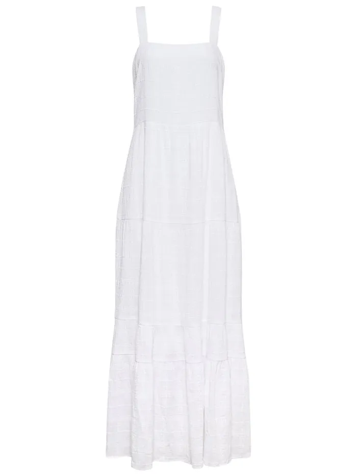 Sanctuary Clothing Dresses and Jumpsuits Women Watching Sunset Tiered Midi Dress White
