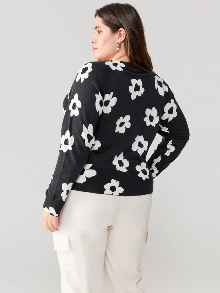 Sanctuary Clothing Inclusive Women All Day Long Sweater Flower Pop Inclusive Collection