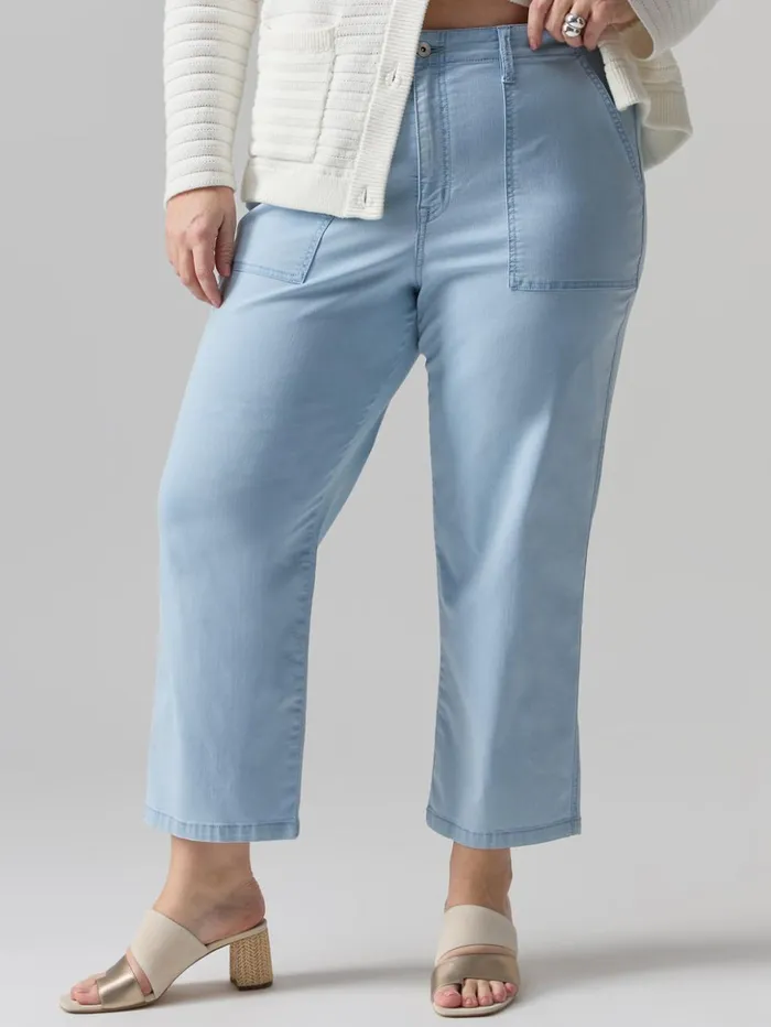 Sanctuary Clothing Inclusive Women Vacation Crop High Rise Pant Ultra Pale Inclusive Collection Sanctuary Clothing Inclusive Women Vacation Crop High Rise Pant Ultra Pale Inclusive Collection
