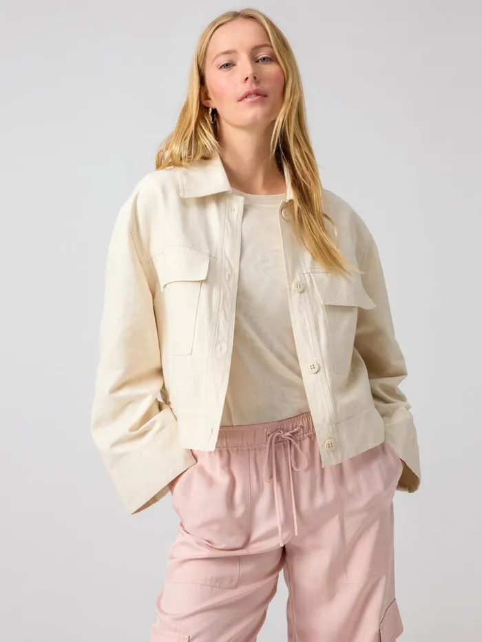Sanctuary Clothing Jackets and Outerwear Women Lila Canvas Jacket Birch
