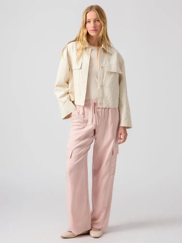 Sanctuary Clothing Jackets and Outerwear Women Lila Canvas Jacket Birch Sanctuary Clothing Jackets and Outerwear Women Lila Canvas Jacket Birch