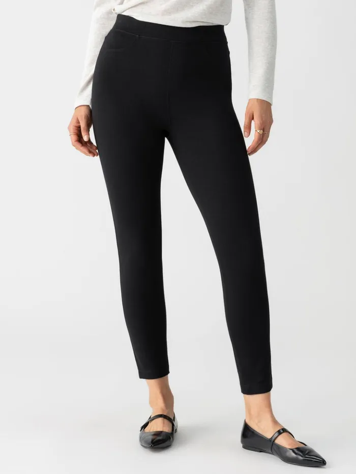 Sanctuary Clothing Leggings Women Runway Semi High Rise Legging Black