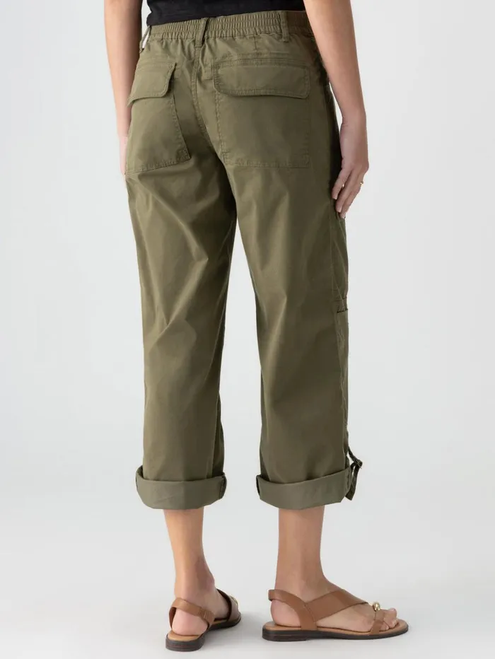 Sanctuary Clothing Pants Women Cali Cargo Standard Rise Pant Mossy Green