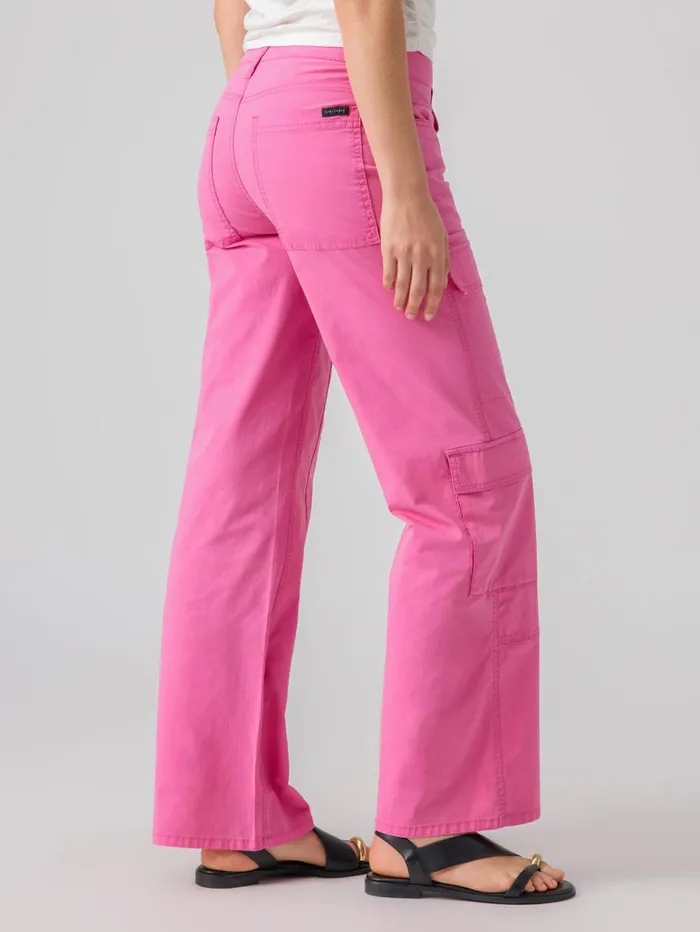 Sanctuary Clothing Pants Women Low Slung Y2K Standard Rise Cargo Pant Wild Pink Sanctuary Clothing Pants Women Low Slung Y2K Standard Rise Cargo Pant Wild Pink