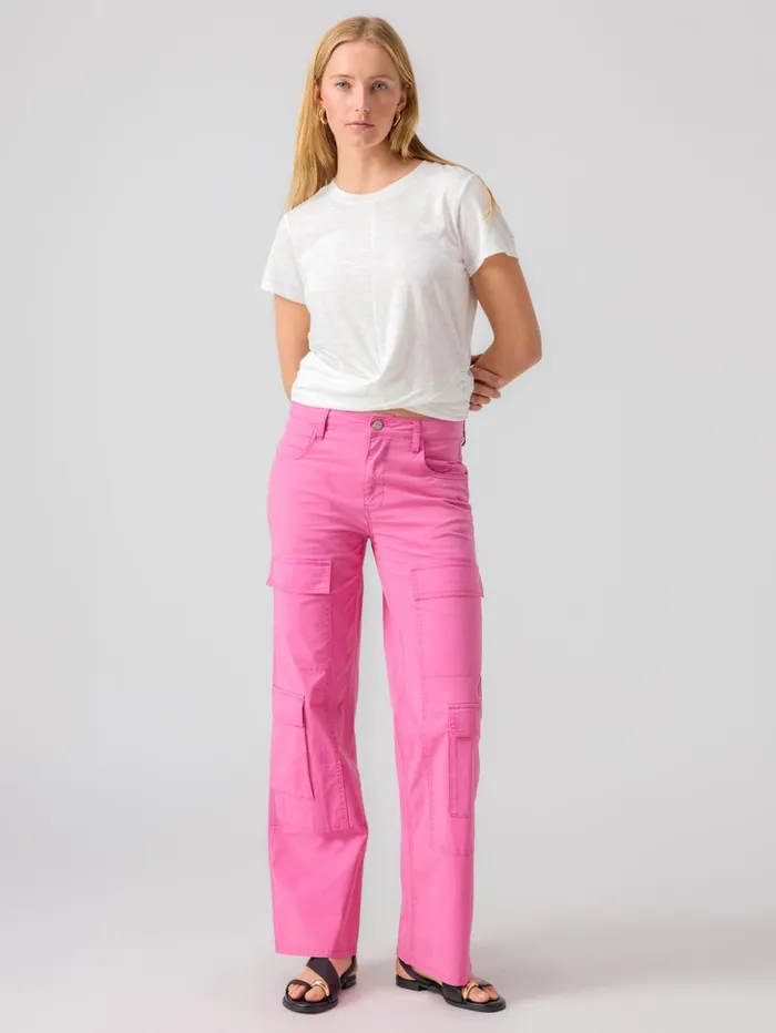 Sanctuary Clothing Pants Women Low Slung Y2K Standard Rise Cargo Pant Wild Pink Sanctuary Clothing Pants Women Low Slung Y2K Standard Rise Cargo Pant Wild Pink