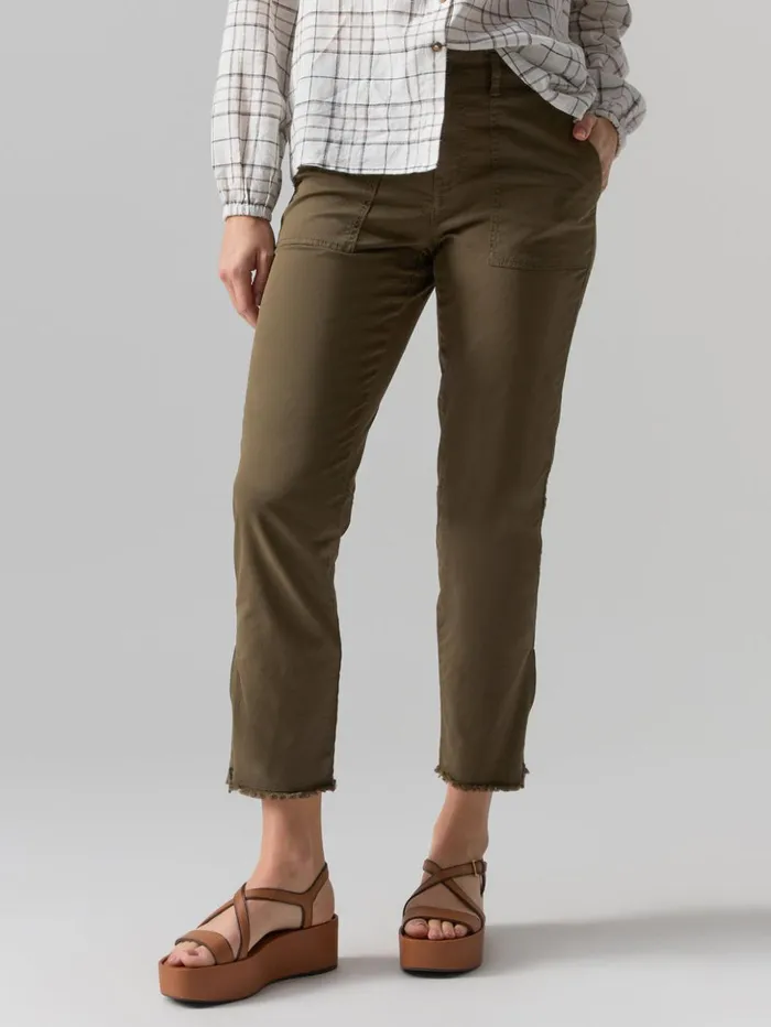 Sanctuary Clothing Pants Women Peace Maker Standard Rise Pant Burnt Olive