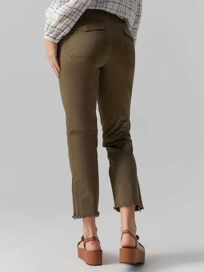 Sanctuary Clothing Pants Women Peace Maker Standard Rise Pant Burnt Olive