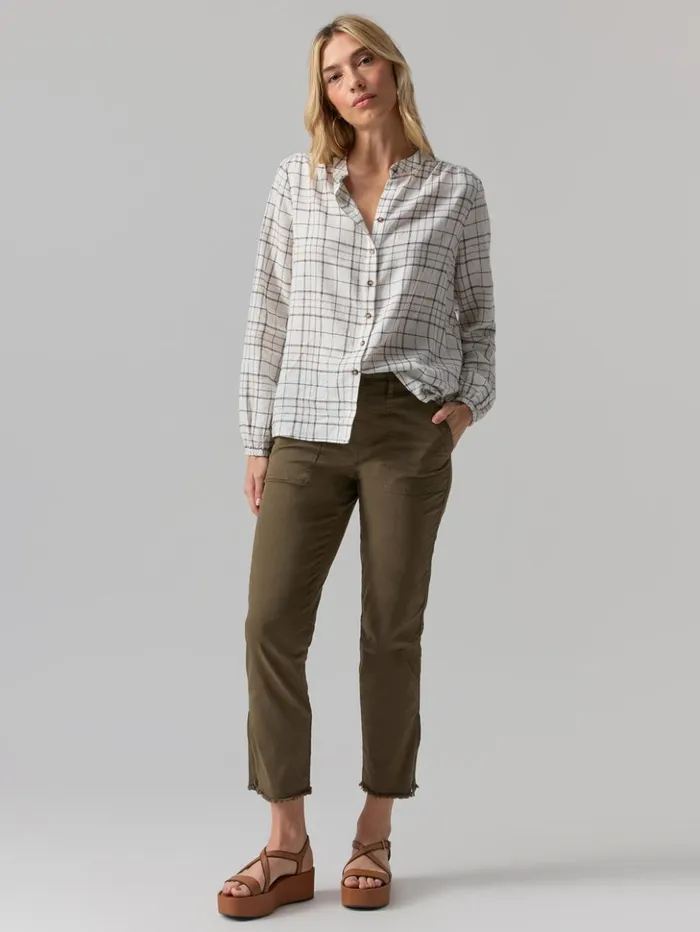Sanctuary Clothing Pants Women Peace Maker Standard Rise Pant Burnt Olive