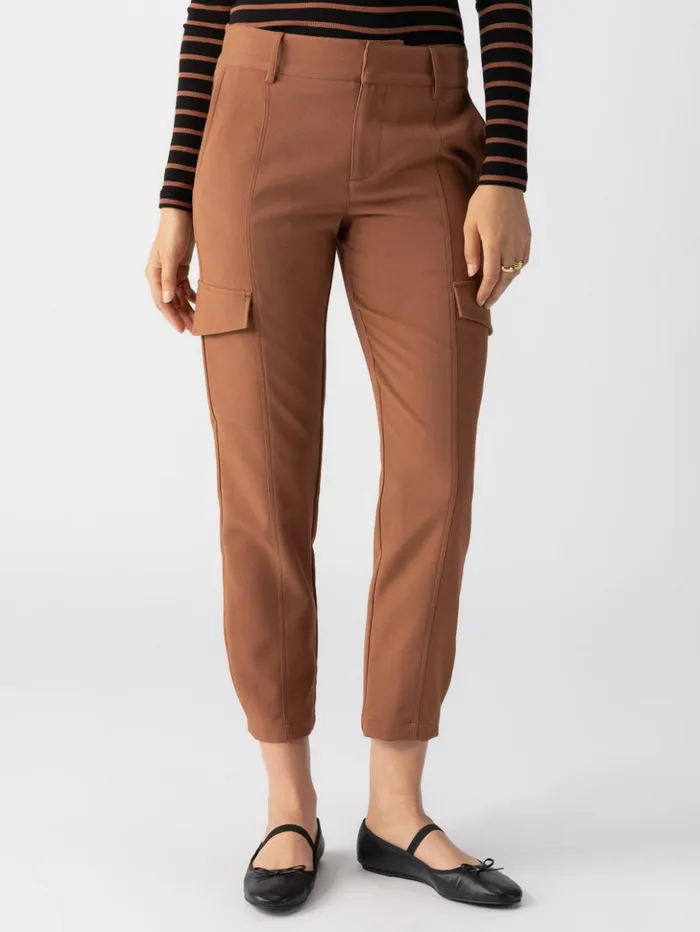 Sanctuary Clothing Pants Women Polished Cargo Standard Rise Pant Raw Hide