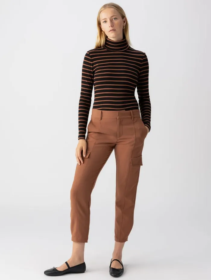 Sanctuary Clothing Pants Women Polished Cargo Standard Rise Pant Raw Hide
