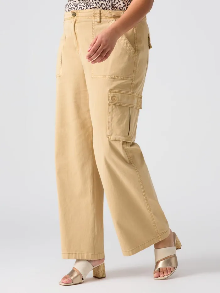 Sanctuary Clothing Pants Women Reissue Cargo Standard Rise Pant True Khaki Inclusive Collection