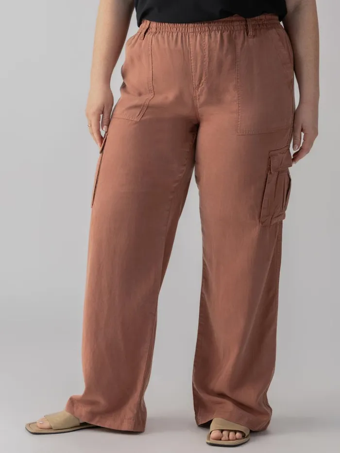 Sanctuary Clothing Pants Women Relaxed Reissue Cargo Standard Rise Pant Washed Clay Inclusive Collection Sanctuary Clothing Pants Women Relaxed Reissue Cargo Standard Rise Pant Washed Clay Inclusive Collection