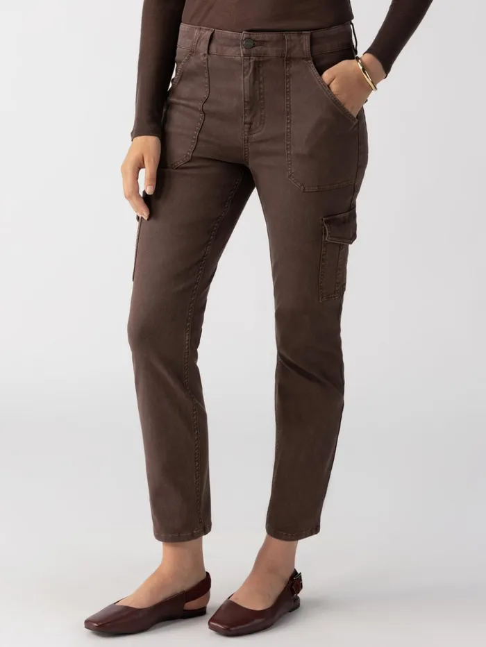 Sanctuary Clothing Pants Women Sculpted Hayden Cargo Standard Rise Pant Brown Sugar Sanctuary Clothing Pants Women Sculpted Hayden Cargo Standard Rise Pant Brown Sugar