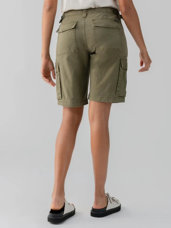 Sanctuary Clothing Shorts Women Cargo Long Standard Rise Short Burnt Olive