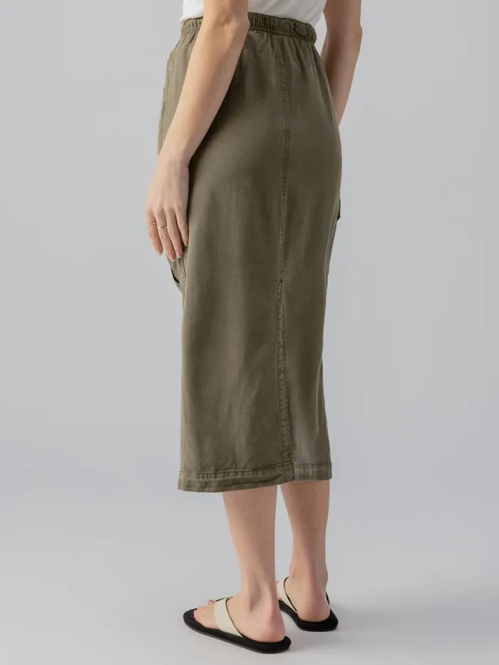 Sanctuary Clothing Skirts Women Parachute SemiHigh Rise Skirt Burnt Olive