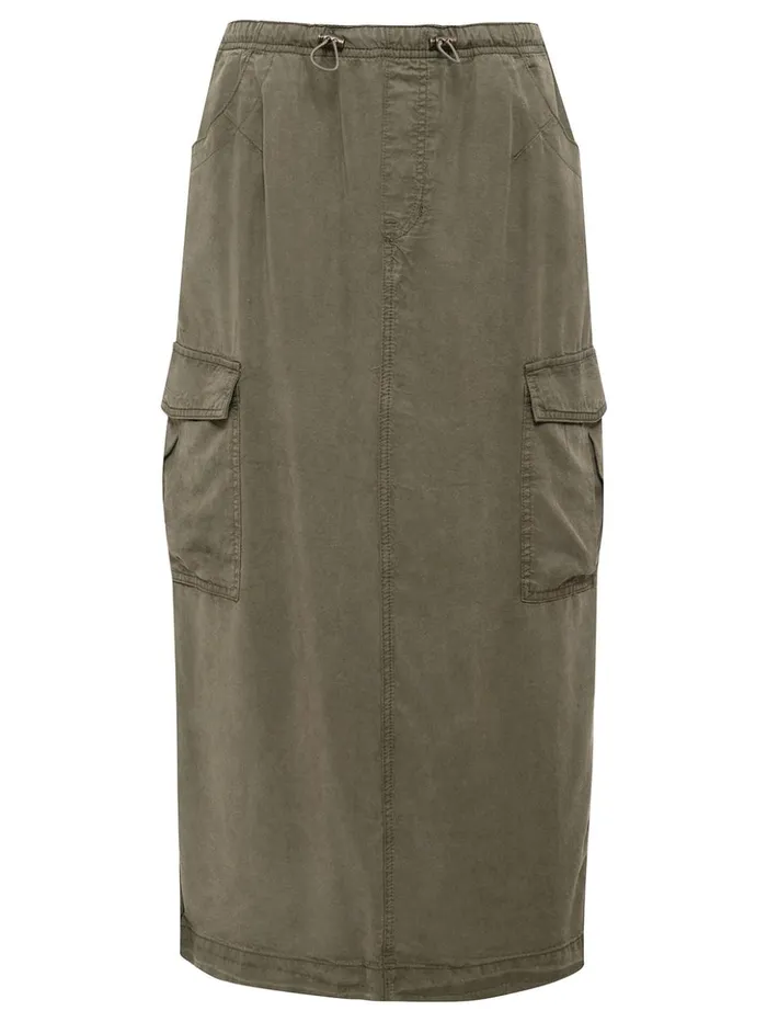 Sanctuary Clothing Skirts Women Parachute SemiHigh Rise Skirt Burnt Olive