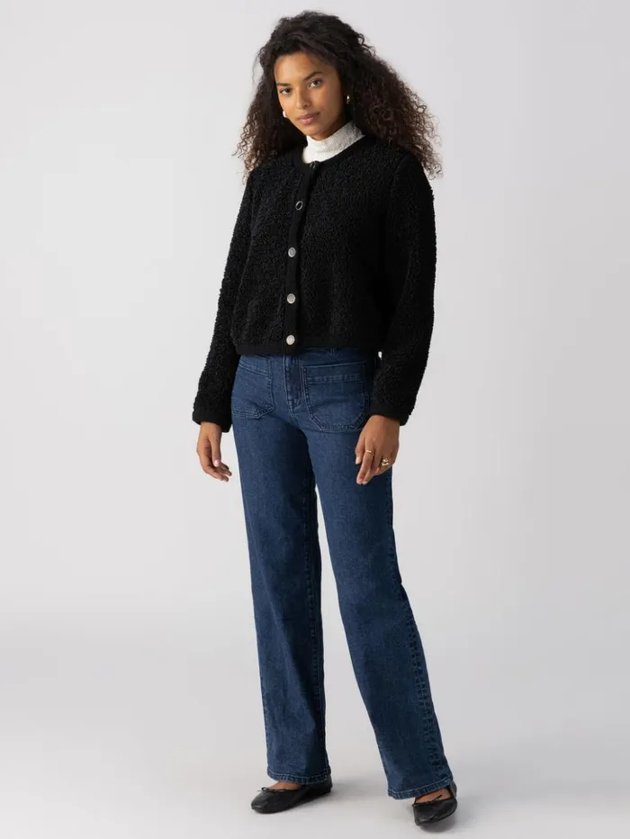 Sanctuary Clothing Sweaters and Cardis Women Cozy Cardigan Black Sanctuary Clothing Sweaters and Cardis Women Cozy Cardigan Black