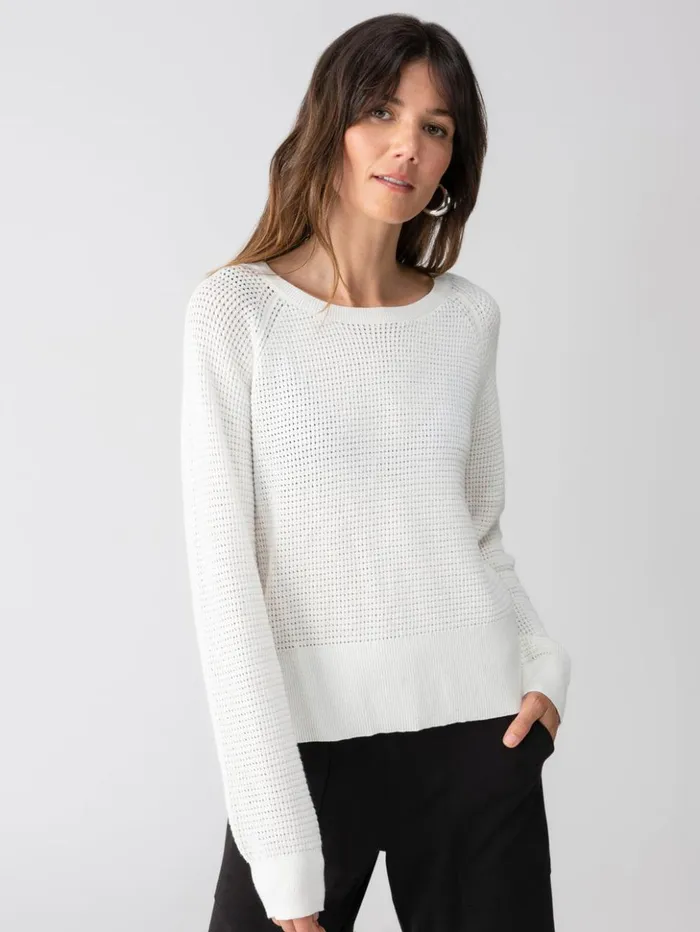 Sanctuary Clothing Sweaters and Cardis Women Everyday Openwork Sweater Chalk