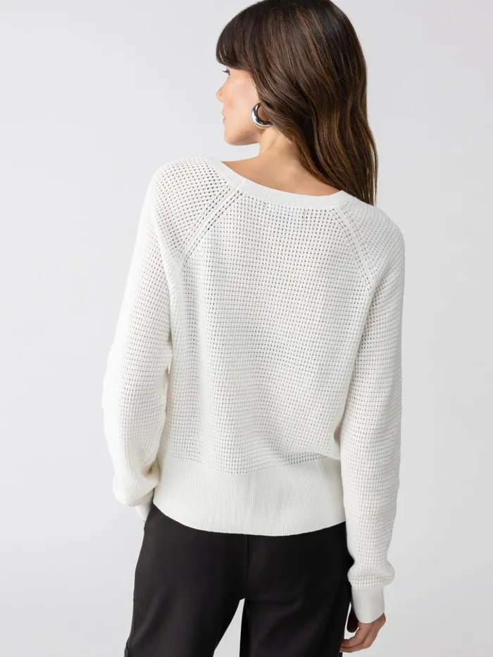 Sanctuary Clothing Sweaters and Cardis Women Everyday Openwork Sweater Chalk Sanctuary Clothing Sweaters and Cardis Women Everyday Openwork Sweater Chalk