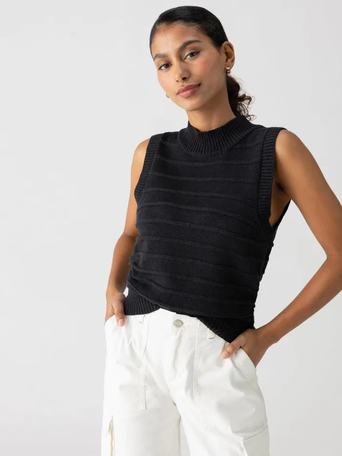 Sanctuary Clothing Sweaters and Cardis Women Life Is Easy Sweater Shell Tank Black Sanctuary Clothing Sweaters and Cardis Women Life Is Easy Sweater Shell Tank Black