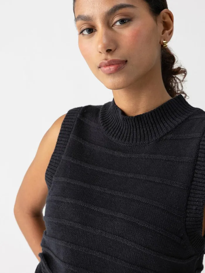 Sanctuary Clothing Sweaters and Cardis Women Life Is Easy Sweater Shell Tank Black